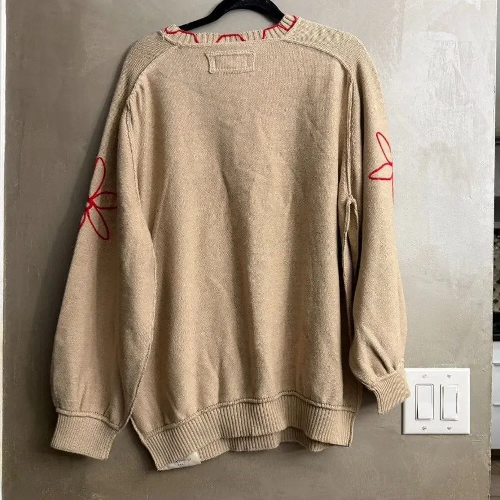 Free People We The Free Bunny Graphic Crewneck Sweater Medium M NEW - Picture 7 of 7